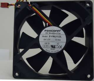 Foxconn 3 Pin Chassis Cooling Fan Model PV902512L HP OEM  