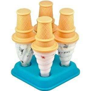 Tovolo Ice Cream Cool Treat Pop Molds Set of 4   Fun Popsicle Frozen 