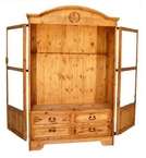 Honey Rustic 12 Gun Rack Cabinet  