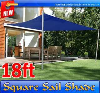   FT Square Sun Sail Shade Canopy Outdoor Patio Garden Navy Blue  