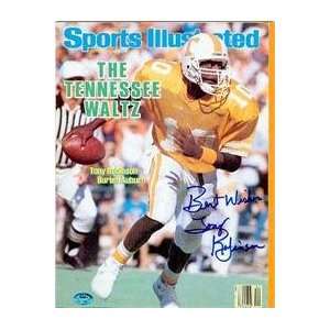 Tony Robinson autographed Sports Illustrated Magazine (Tennessee 