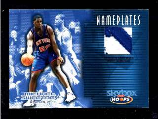 MIKE SWEETNEY GEORGETOWN KNICKS 04 05 JERSEY 17/47  