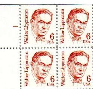  1985 WALTER LIPPMANN ~ JOURNALIST #1849 Block of 4 x 6 