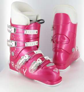 roxy abracadabra 4b 4 buckle pink 2009 2010 girls jr ski boots size 23 