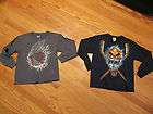 LOT OF 2 LONG SLEEVE T SHIRTS BASEBALL HOCKEY GOALIE SIZE YOUTH XS 4/5