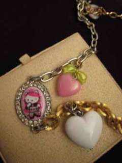 Tarina Hello Kitty cameo Necklace $880 + jewelry box NR  