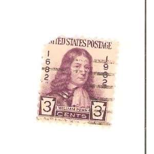  United States William Penn 3c stamp (724) 