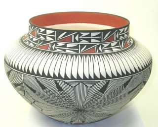 Acoma Pueblo Pottery Vase ~ 10 1/2 Inch   27829  
