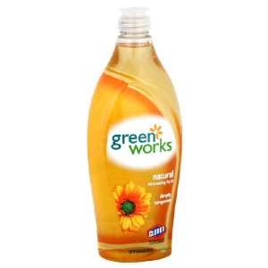 Green Works Dishwashing Liquid, Natural, Simply Tangerine 22oz. (Pack 