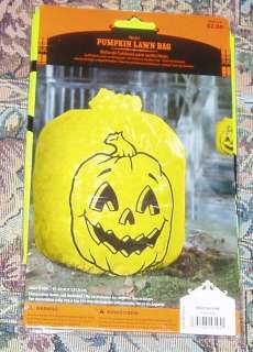 Jack o Lantern PUMPKIN lawn bag ~ halloween  