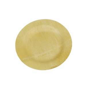   11 Inch Disposable Bamboo Plates, 10 Count Bag