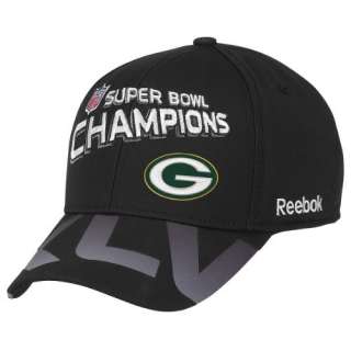 Green Bay Packers Hat Cap Locker Room Super Bowl Flex Fit 7 1/4   7 5 