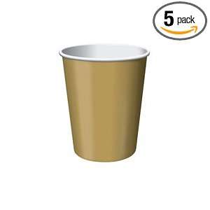 Creative Converting Paper Hot/Cold Cups, 9 Ounce., Glittering Gold 