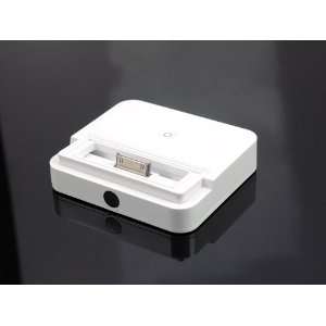  Dock Station Charger Controller Remote for iPad 2 iPhone 4 White