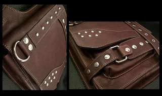 Chocolate Brown Leather Shoulder, Messenger Bag / Men’s Satchel 