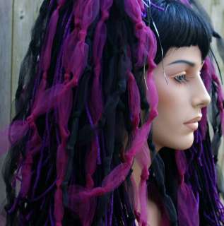 These dark Burgundy Wine hair falls are a great way to make a big 