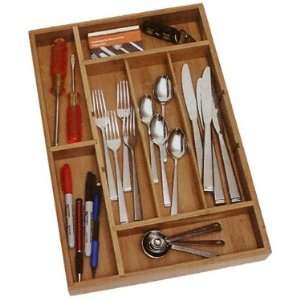    Bamboo Drawer Organizer with Removable Dividers