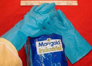   BRAND (QUALITY) LARGE HEAVY NITRILE RUBBER TEXTURED GLOVES NEW  