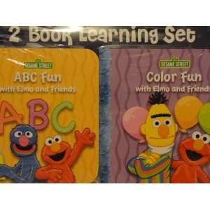 Book Learning Set   Sesame Street Abc Fun and Color Fun with Elmo 