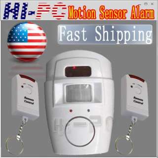 Home Security Motion Sensor Alarm Infrared Remote  