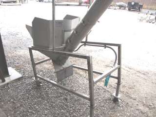 USED S. HOWES CO. 6 DIA. X 10 LONG SCREW CONVEYOR WITH HOPPER  
