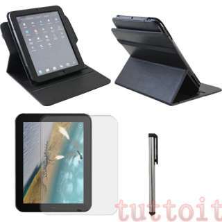 3in1 Leather Case Cover+Protector+Pen for HP TouchPad  