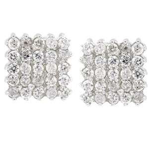   Sterling Silver Cubic Zirconia Fashion Earrings Puresplash Jewelry