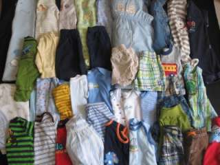 40 pcs USED BABY BOY NEWBORN 0 3 3 MONTHS MIXED SPRING SUMMER CLOTHES 