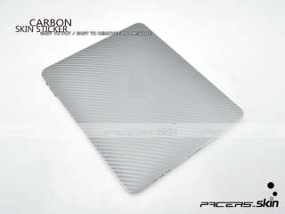 White Carbon Fiber Skin Sticker Cover For iPad 1 1st  