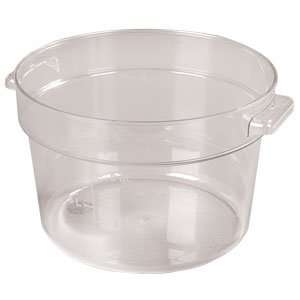  Clear Plastic   Round Food Storage Containers   Twelve (12 