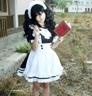 Girl Maid uniform Cosplay lolita Costume Dress Fbo  