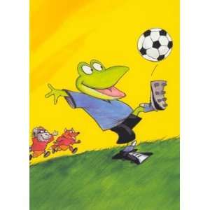  Froggy Plays Soccer, Frogs & Toads Note Card, 5x7