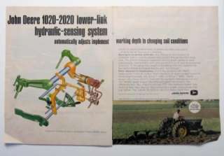 Page 1966 John Deere 1020 Tractor Ad THE LOWER LINK HYDRAULIC 