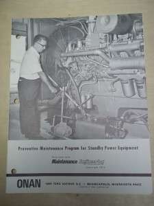   Maintenance Program Manual~Standby Power Equipment/Generators  