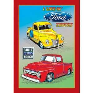  I Like Old Ford Trucks Pickup Retro Vintage Tin Sign