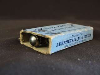   Auermetall Jr. Lighter Pat. Nov. 27, 1906 In Original Box Iron Match