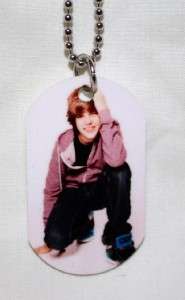 JUSTIN BIEBER #116 Photo ID Dog Tag 30Chain FREE SHIP  