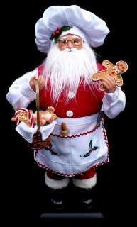   SANTA CLAUS FIGURE / HANDCRAFTED / KITCHEN & COOKING THEME  