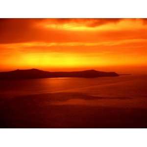  Sunset Over Island in Southern Aegean Sea, Greece 
