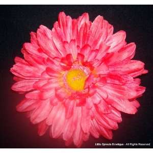 Gerbera Daisy Hair Clip   Hot Pink