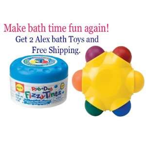  Alex Baby Toys Bath Set   Star Crayon   Fizzy Tints Toys & Games