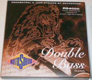 ROTOSOUND RS4000 4 String Upright Superb Double Bass Strings, Made in 
