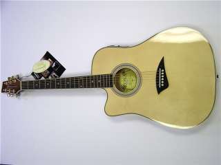   thin body electric acoustic guitar natural kona k2 series natural