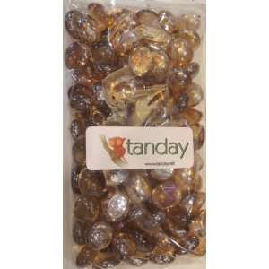  Tanday Gold 1 Lb Flat Glass Marbles Vase Fillers for 