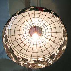 Antique Art Nouveau Stained Glass Lamp Shade c, 1920  