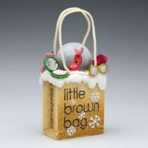   Little Brown Bag Shopper Mini Waterglobe 