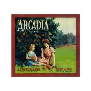 Arcadia Orange Label   Pico Rivera, CA Premium Poster Print  