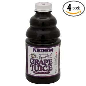 Kedem Grape Juice Concord,32 ounces (Pack of4)  Grocery 