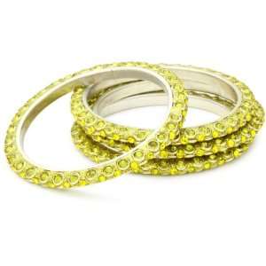  Chamak by priya kakkar 4 Lime Crystal Bangle Bracelet with 