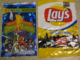 101 Dalmations Lays Chips & Power Rangers Brock Gummy Candies BAG LOT 